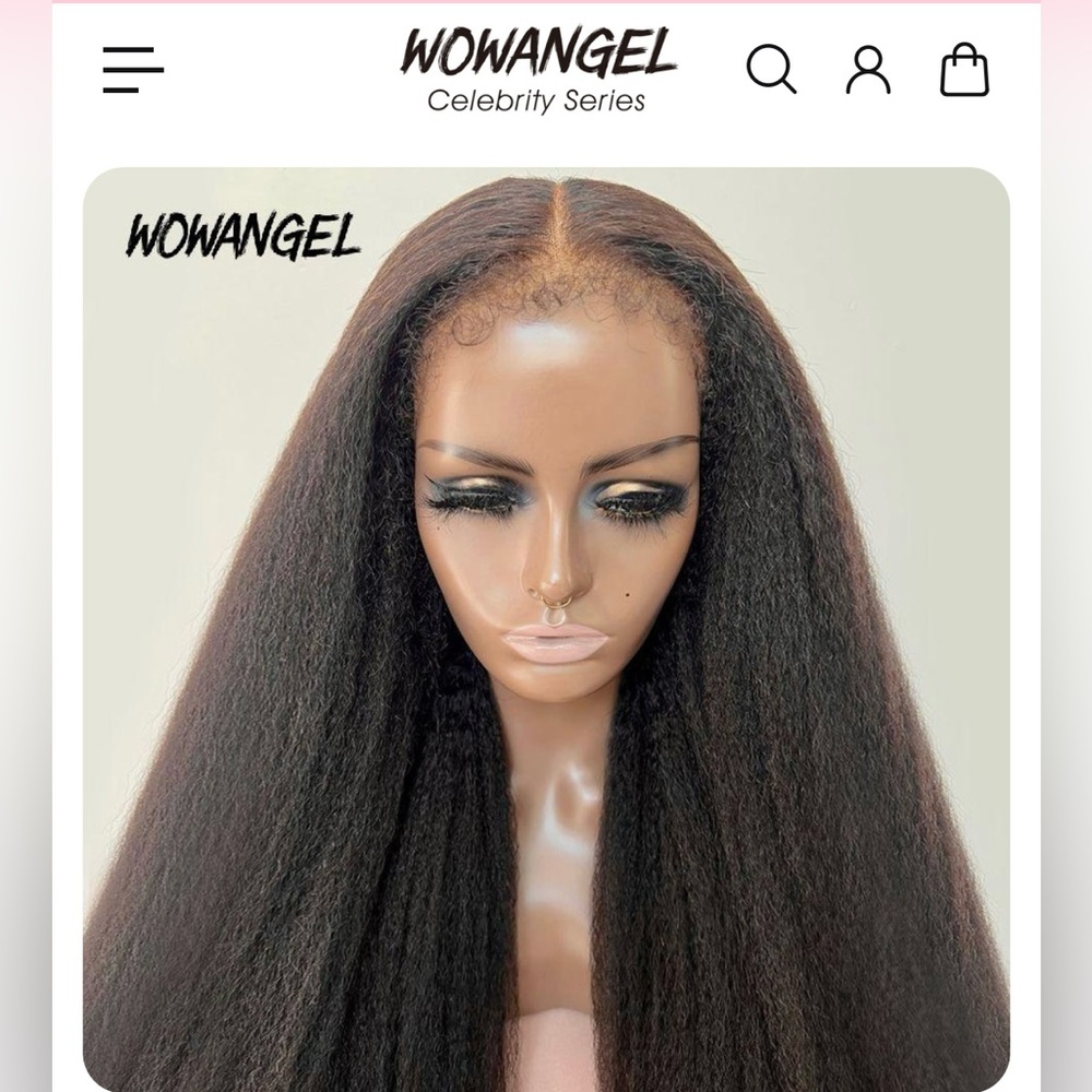 Human Hair 13x4 250 Density Kinky Straight Wig